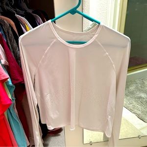 White Long Sleeve Lululemon top